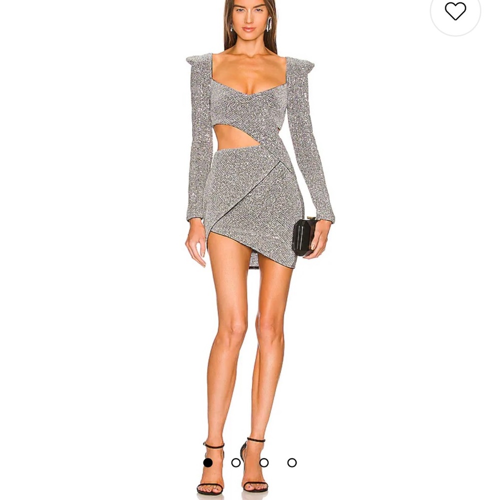 Revolve Jeanne Mini dress silver